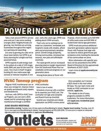 OPPD Outlets Newsletter