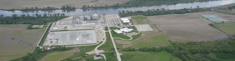 Aerial of OPPD plant