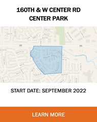 Center Park, 160th & W Center Rd, project map
