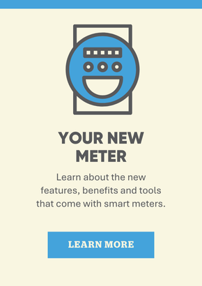 Your new meter. Learn about the new features, benefits and tools that come with smart meters.